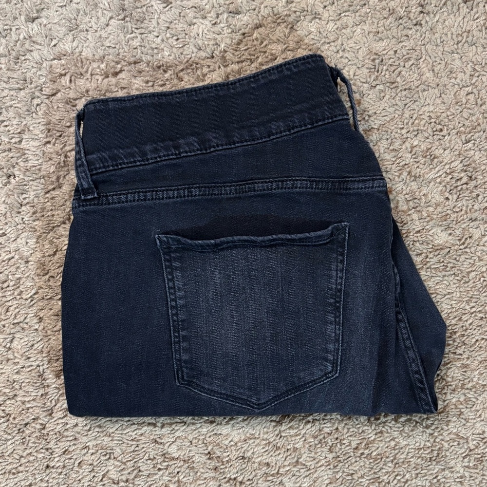 a.n.a Black Distressed Women's Ripped Mid-Rise Skinny Jeans